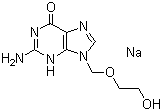Aciclovir sodium molecular structure (CAS 69657-51-8)