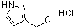 3-(氯甲基)-1H-吡唑单盐酸盐分子结构 (CAS 69658-97-5)