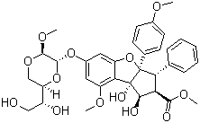 Silvestrol molecular structure (CAS 697235-38-4)