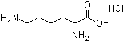 DL-赖氨酸盐酸盐分子结构 (CAS 70-53-1)