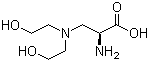 3-(N,N-二羟乙基氨基)-L-丙氨酸分子结构 (CAS 700801-50-9)