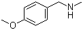 N-(4-甲氧基苄基)-N-甲胺分子结构 (CAS 702-24-9)