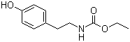 [2-(4-羟基苯基)乙基]氨基甲酸乙酯分子结构 (CAS 70275-54-6)