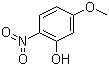 5-甲氧基-2-硝基苯酚分子结构 (CAS 704-14-3)