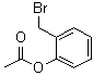 2-乙酰氧基溴苄分子结构 (CAS 704-65-4)