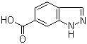 1H-吲唑-6-羧酸分子结构 (CAS 704-91-6)