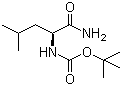 Boc-L-亮氨酰胺分子结构 (CAS 70533-96-9)