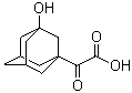 2-(3-羟基-1-金刚烷)-2-氧代乙酸分子结构 (CAS 709031-28-7)