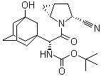 N-[(1S)-2-[(1S,3S,5S)-3-氰基-2-氮杂双环[3.1.0]己烷-2-基]-1-(3-羟基三环[3.3.1.1(3,7)]癸烷-1-基)-2-氧代乙基]氨基甲酸 1,1-二甲基乙酯分子结构 (CAS 709031-43-6)