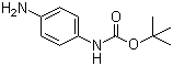 (4-氨基苯基)氨基甲酸叔丁酯分子结构 (CAS 71026-66-9)
