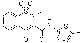 美洛昔康分子结构 (CAS 71125-38-7)