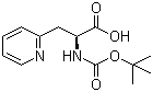 Boc-3-(2-吡啶基)-L-丙氨酸分子结构 (CAS 71239-85-5)