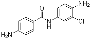4-氨基-N-(4-氨基-3-氯苯基)苯甲酰胺分子结构 (CAS 71363-91-2)