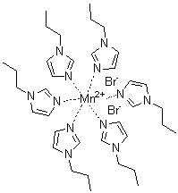 (OC-6-11)-六(1-丙基-1H-咪唑-N3)锰二溴化物分子结构 (CAS 71391-01-0)