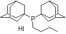 Butylbis(tricyclo[3.3.1.1(3,7)]dec-1-yl)phosphine hydriodide molecular structure (CAS 714951-87-8)
