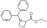 1-二苯甲基氮杂环丁烷-2-羧酸乙酯分子结构 (CAS 71556-64-4)