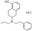 5,6,7,8-四氢-6-[(2-苯基乙基)丙基氨基]-1-萘酚盐酸盐分子结构 (CAS 71787-90-1)
