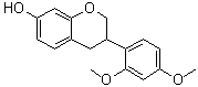 3-(2,4-二甲氧基苯基)-3,4-二氢-2H-1-苯并吡喃-7-醇分子结构 (CAS 71831-00-0)