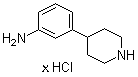 3-(4-哌啶基)苯胺盐酸盐分子结构 (CAS 721958-70-9)