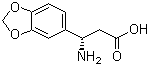 (S)-3-氨基-3-苯并[1,3]二氧戊环-5-基丙酸分子结构 (CAS 723284-83-1)