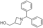 (1-二苯甲基氮杂环丁烷-3-基)甲醇分子结构 (CAS 72351-36-1)