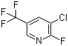 3-Chloro-2-fluoro-5-(trifluoromethyl)pyridine molecular structure (CAS 72537-17-8)