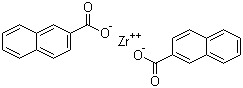 Zirconium naphthenate molecular structure (CAS 72854-21-8)
