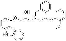 N-苄基卡维地洛分子结构 (CAS 72955-94-3)