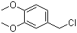 3,4-二甲氧基苄氯分子结构 (CAS 7306-46-9)