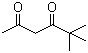 5,5-二甲基己烷-2,4-二酮分子结构 (CAS 7307-04-2)