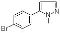5-(4-Bromophenyl)-1-methylpyrazole molecular structure (CAS 73387-52-7)