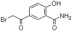 5-溴乙酰水杨酰胺分子结构 (CAS 73866-23-6)