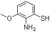 2-氨基-3-甲氧基苯硫酚分子结构 (CAS 73931-64-3)