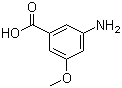 3-氨基-5-甲氧基苯甲酸分子结构 (CAS 74165-74-5)
