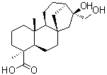 (4alpha,16alpha)-16,17-二羟基贝壳杉烷-18-酸分子结构 (CAS 74365-74-5)
