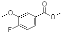 4-氟-3-甲氧基苯甲酸甲酯分子结构 (CAS 74385-37-8)