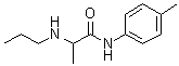 N-(4-甲基苯基)-2-(丙基氨基)丙酰胺分子结构 (CAS 744961-76-0)