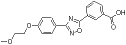 3-[3-[4-(2-甲氧基乙氧基)苯基]-1,2,4-恶二唑-5-基]苯甲酸分子结构 (CAS 745055-24-7)