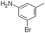 3-溴-5-甲基苯胺分子结构 (CAS 74586-53-1)