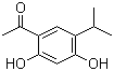 1-(2,4-二羟基-5-异丙基苯基)乙酮分子结构 (CAS 747414-17-1)