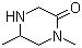1,5-二甲基哌嗪-2-酮分子结构 (CAS 74879-13-3)