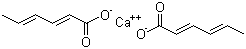 山梨酸钙分子结构 (CAS 7492-55-9)