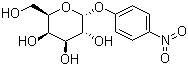 4-硝基苯基 alpha-D-吡喃半乳糖苷分子结构 (CAS 7493-95-0)