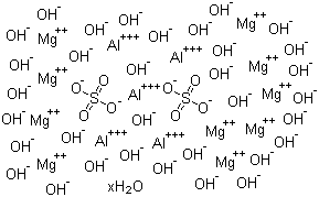 镁加铝分子结构 (CAS 74978-16-8)