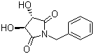 (3R,4R)-1-Benzyl-3,4-dihydroxypyrrolidine-2,5-dione molecular structure (CAS 75172-31-5)