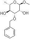 Methyl 3-O-benzyl-alpha-L-rhamnopyranoside molecular structure (CAS 75336-82-2)