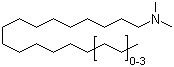 C16-22-烷基二甲基叔胺分子结构 (CAS 75444-69-8)
