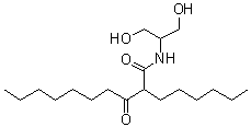 2-己基-N-[2-羟基-1-(羟基甲基)乙基]-3-氧代癸酰胺分子结构 (CAS 756875-51-1)