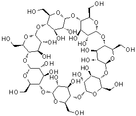 beta-环糊精分子结构 (CAS 7585-39-9)