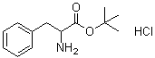 DL-苯丙氨酸叔丁酯盐酸盐分子结构 (CAS 75898-47-4)